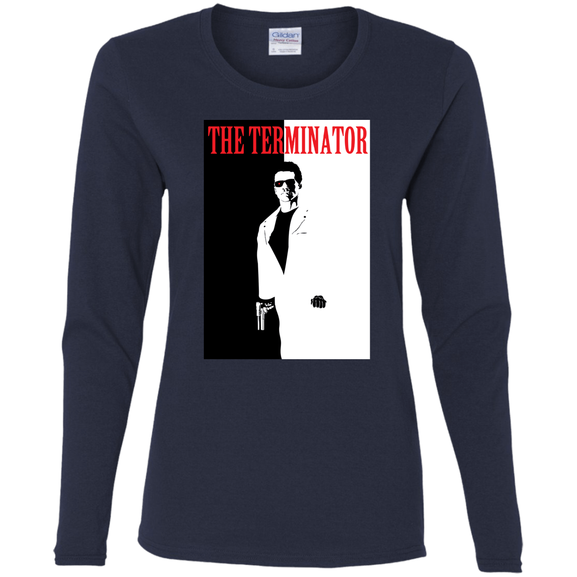 T-Shirts Navy / S The Terminator Women's Long Sleeve T-Shirt