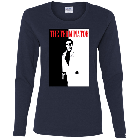 T-Shirts Navy / S The Terminator Women's Long Sleeve T-Shirt