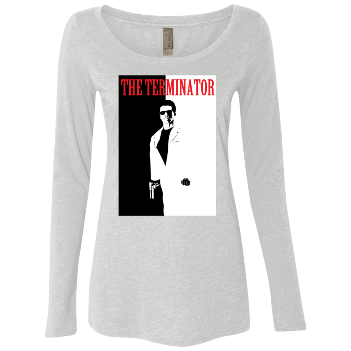 T-Shirts Heather White / S The Terminator Women's Triblend Long Sleeve Shirt