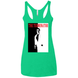 T-Shirts Envy / X-Small The Terminator Women's Triblend Racerback Tank