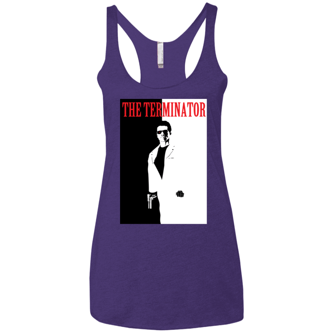 T-Shirts Purple Rush / X-Small The Terminator Women's Triblend Racerback Tank