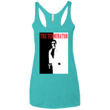 T-Shirts Tahiti Blue / X-Small The Terminator Women's Triblend Racerback Tank