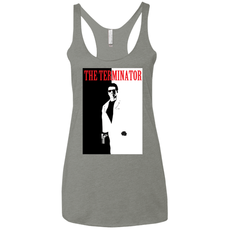 T-Shirts Venetian Grey / X-Small The Terminator Women's Triblend Racerback Tank
