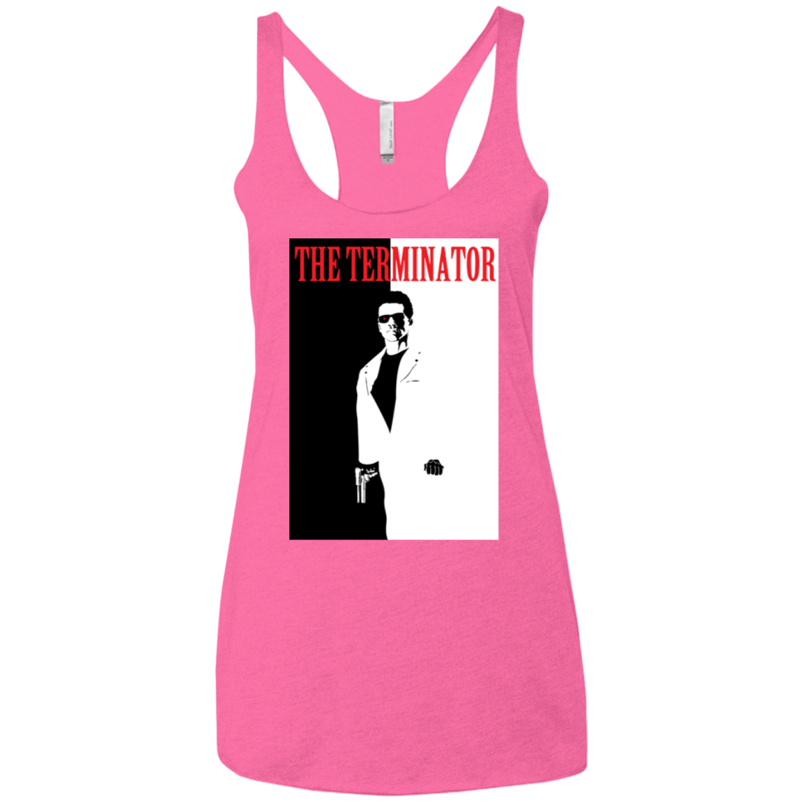 T-Shirts Vintage Pink / X-Small The Terminator Women's Triblend Racerback Tank