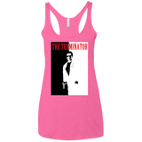 T-Shirts Vintage Pink / X-Small The Terminator Women's Triblend Racerback Tank