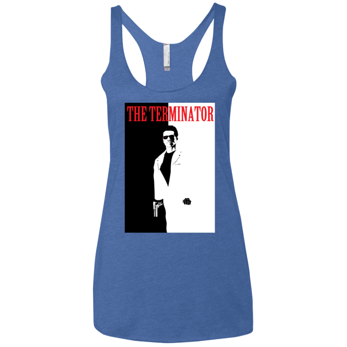 T-Shirts Vintage Royal / X-Small The Terminator Women's Triblend Racerback Tank