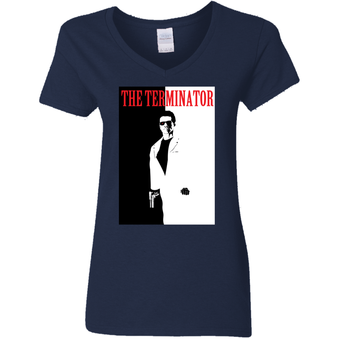 T-Shirts Navy / S The Terminator Women's V-Neck T-Shirt