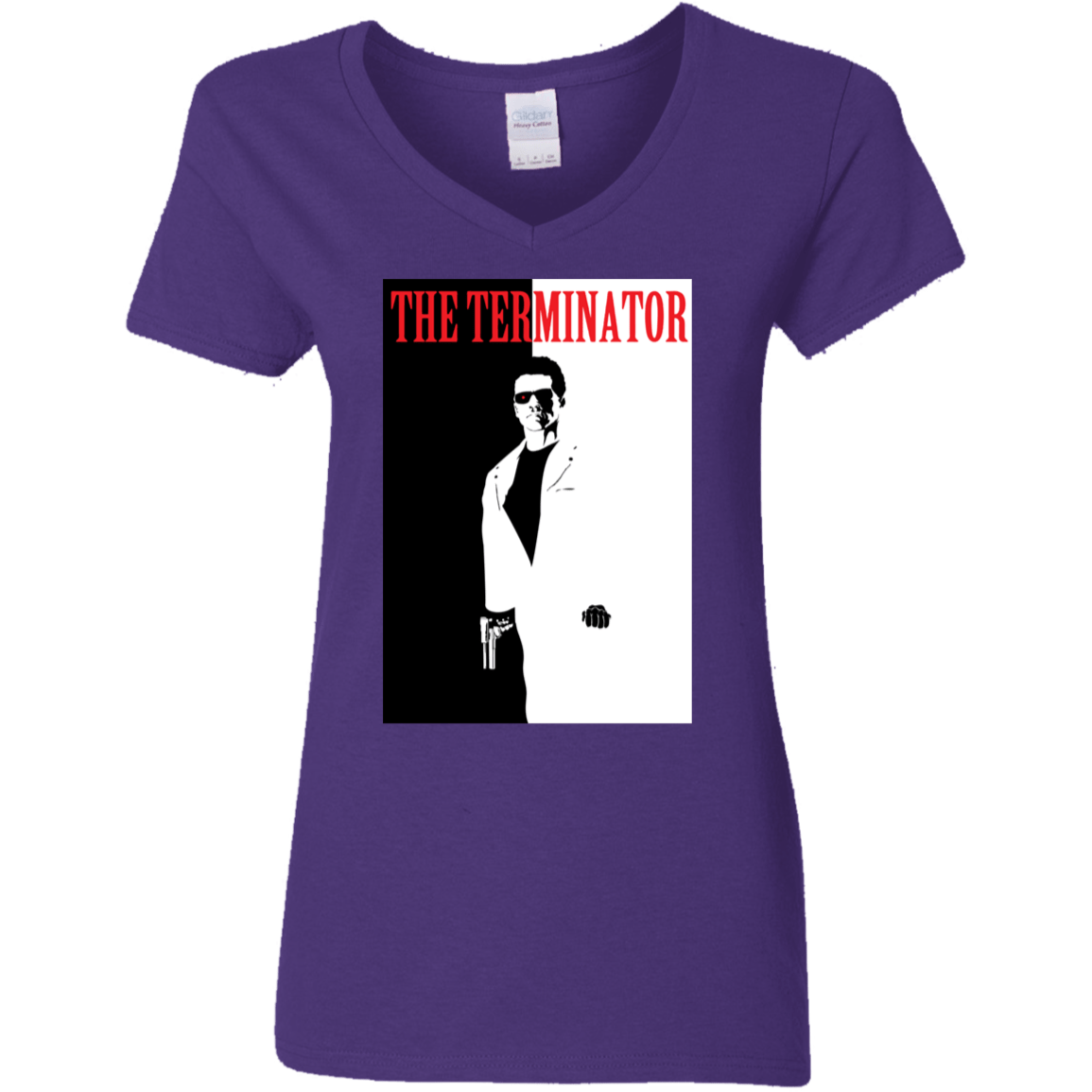 T-Shirts Purple / S The Terminator Women's V-Neck T-Shirt