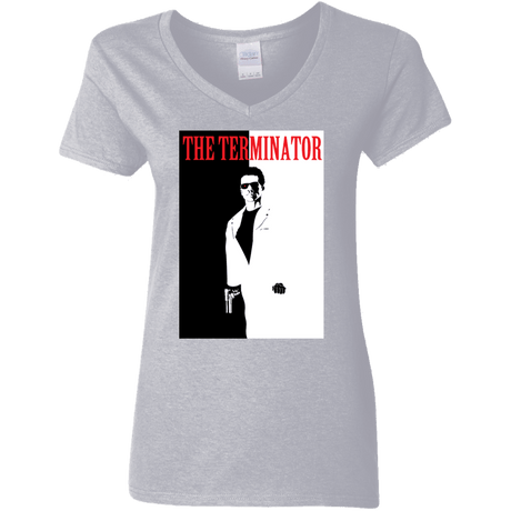 T-Shirts Sport Grey / S The Terminator Women's V-Neck T-Shirt