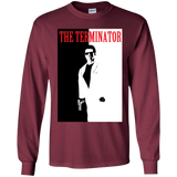T-Shirts Maroon / YS The Terminator Youth Long Sleeve T-Shirt