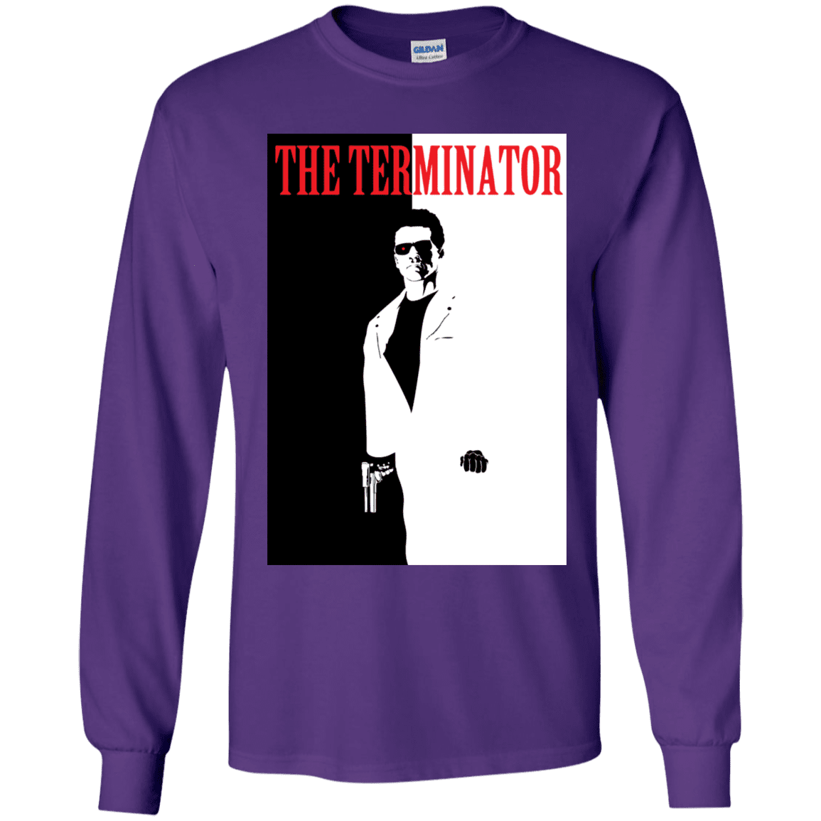 T-Shirts Purple / YS The Terminator Youth Long Sleeve T-Shirt