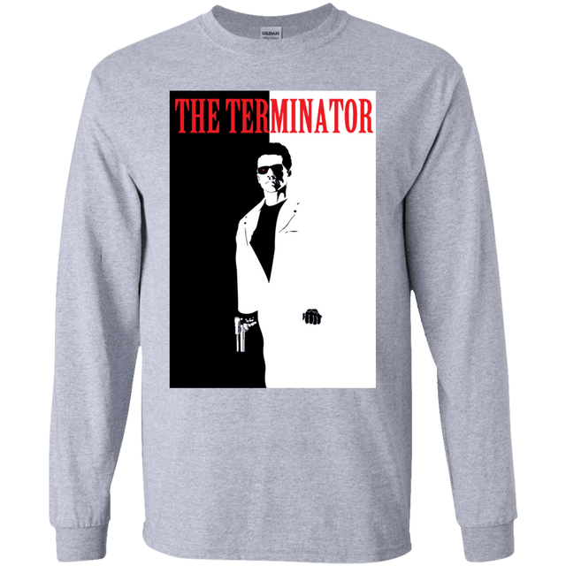 T-Shirts Sport Grey / YS The Terminator Youth Long Sleeve T-Shirt