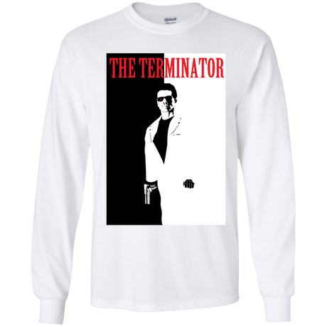 T-Shirts White / YS The Terminator Youth Long Sleeve T-Shirt