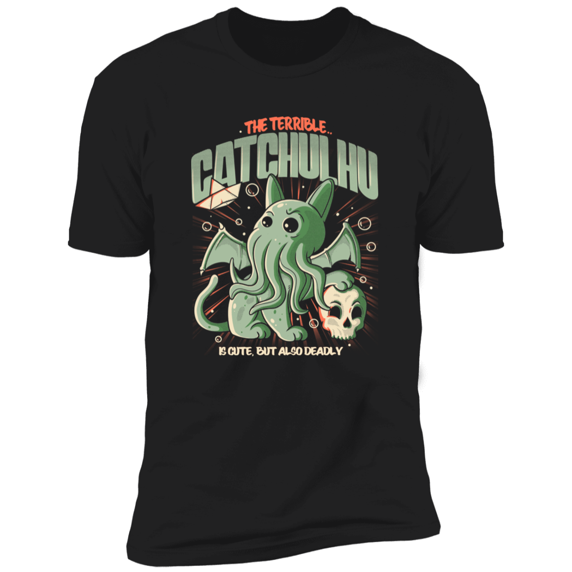 T-Shirts Black / X-Small The Terrible Catchulhu Men's Premium T-Shirt