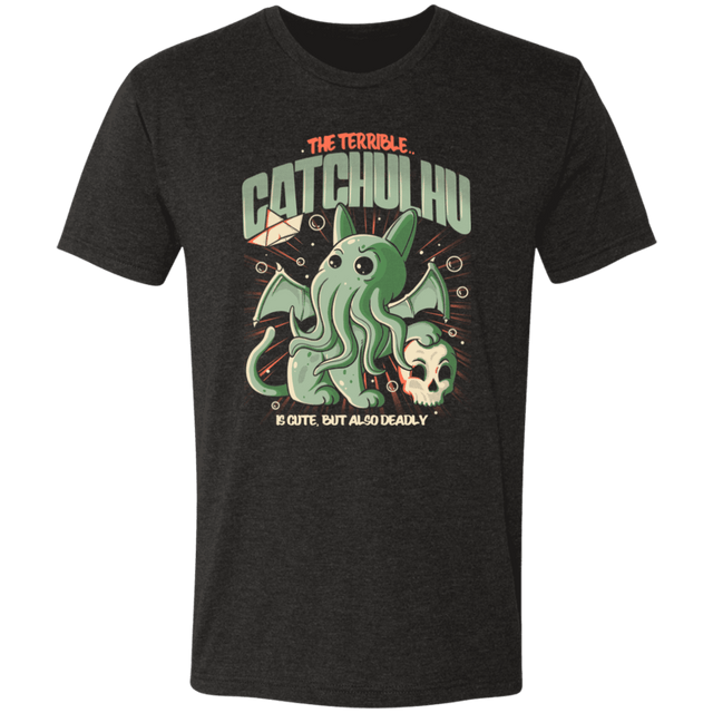 T-Shirts Vintage Black / S The Terrible Catchulhu Men's Triblend T-Shirt
