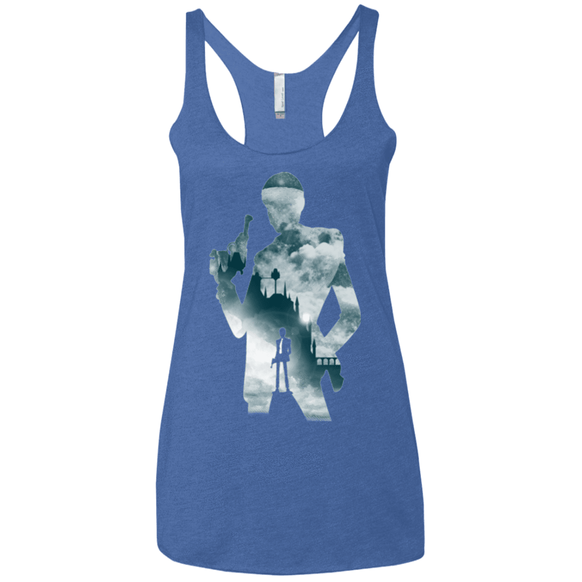 T-Shirts Vintage Royal / X-Small The Thief and the Castle Women's Triblend Racerback Tank