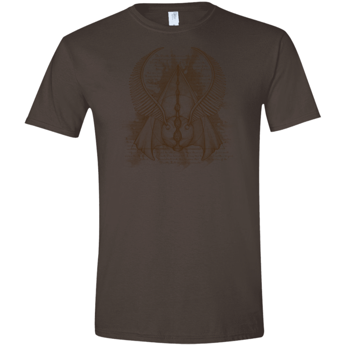 T-Shirts Dark Chocolate / S The Three Hallows Men's Semi-Fitted Softstyle