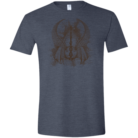 T-Shirts Heather Navy / S The Three Hallows Men's Semi-Fitted Softstyle