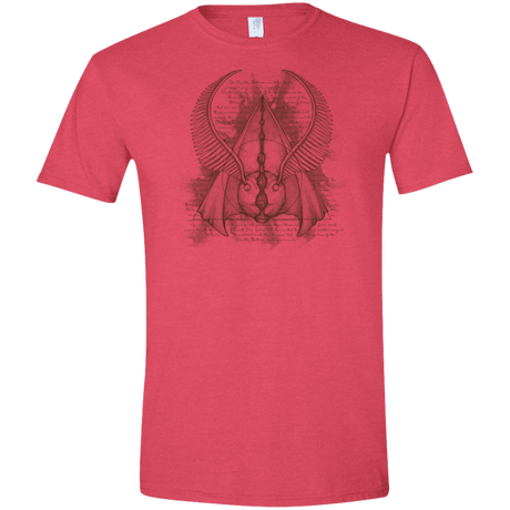 T-Shirts Heather Red / S The Three Hallows Men's Semi-Fitted Softstyle