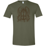 T-Shirts Military Green / S The Three Hallows Men's Semi-Fitted Softstyle