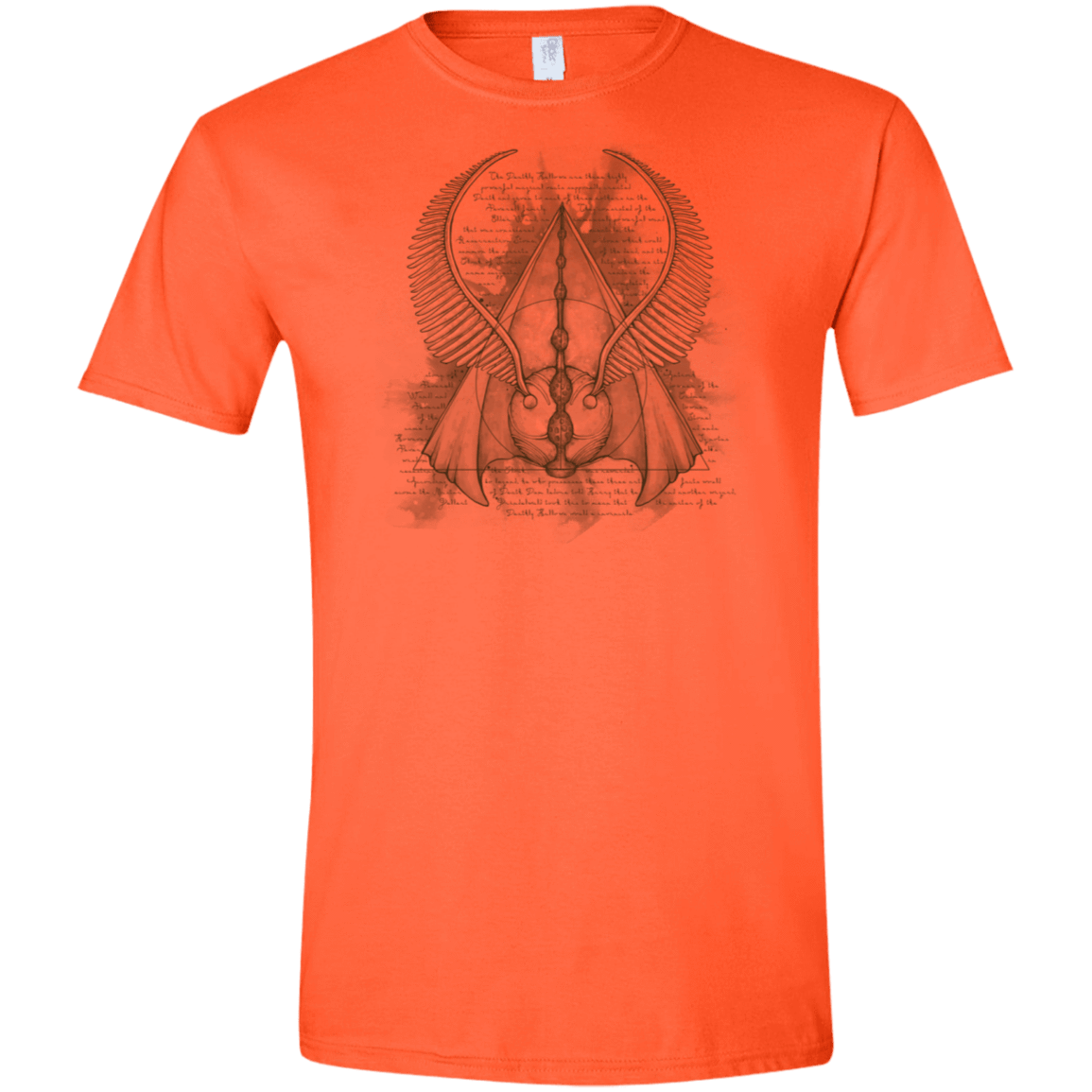 T-Shirts Orange / S The Three Hallows Men's Semi-Fitted Softstyle