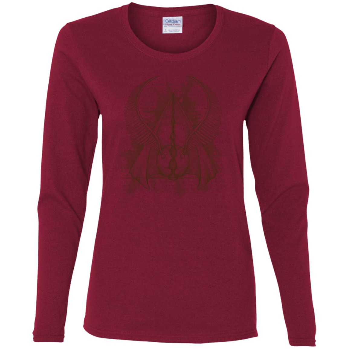 T-Shirts Cardinal / S The Three Hallows Women's Long Sleeve T-Shirt