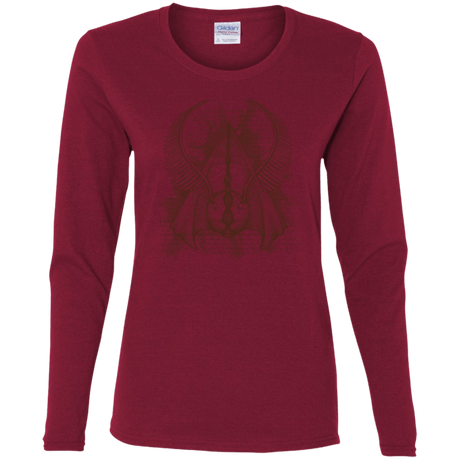 T-Shirts Cardinal / S The Three Hallows Women's Long Sleeve T-Shirt