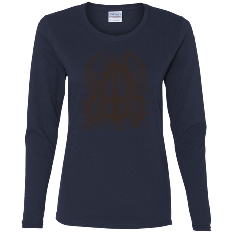 T-Shirts Navy / S The Three Hallows Women's Long Sleeve T-Shirt