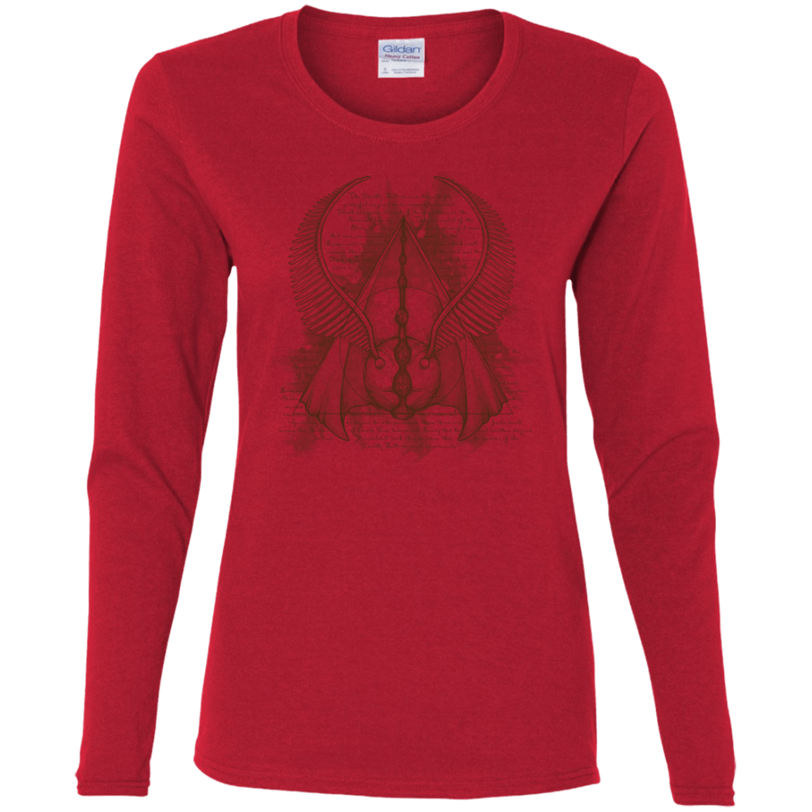 T-Shirts Red / S The Three Hallows Women's Long Sleeve T-Shirt