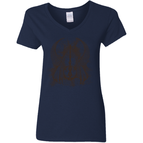 T-Shirts Navy / S The Three Hallows Women's V-Neck T-Shirt