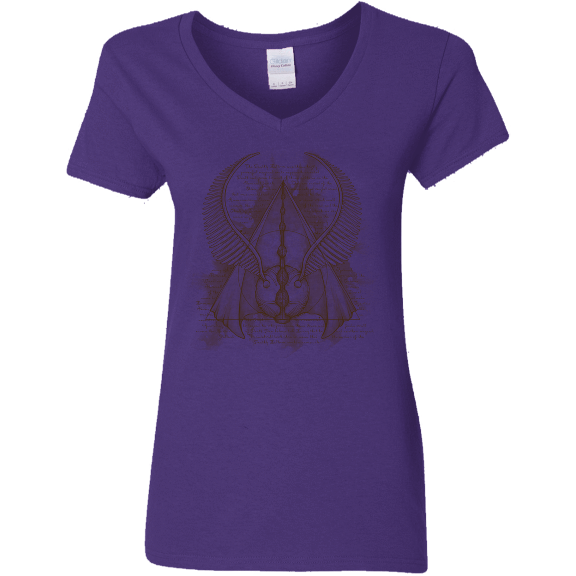 T-Shirts Purple / S The Three Hallows Women's V-Neck T-Shirt