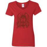 T-Shirts Red / S The Three Hallows Women's V-Neck T-Shirt