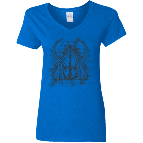 T-Shirts Royal / S The Three Hallows Women's V-Neck T-Shirt