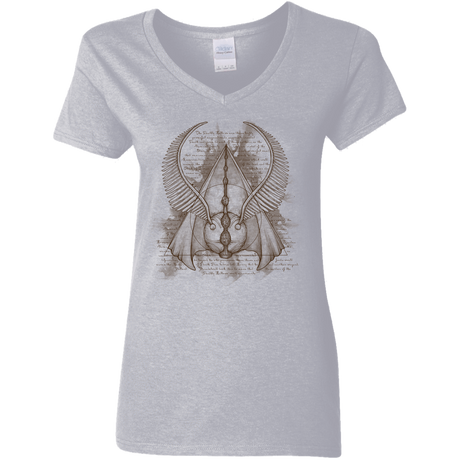 T-Shirts Sport Grey / S The Three Hallows Women's V-Neck T-Shirt