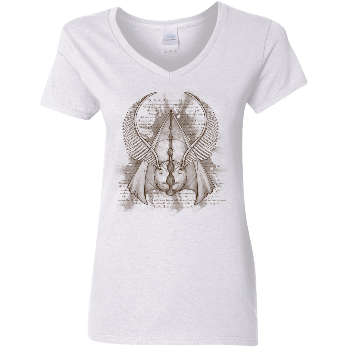 T-Shirts White / S The Three Hallows Women's V-Neck T-Shirt