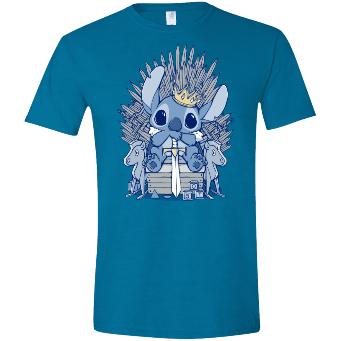 T-Shirts Antique Sapphire / S The Throne Men's Semi-Fitted Softstyle