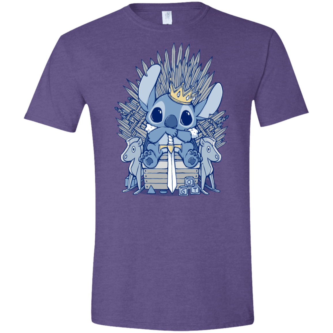 T-Shirts Heather Purple / S The Throne Men's Semi-Fitted Softstyle