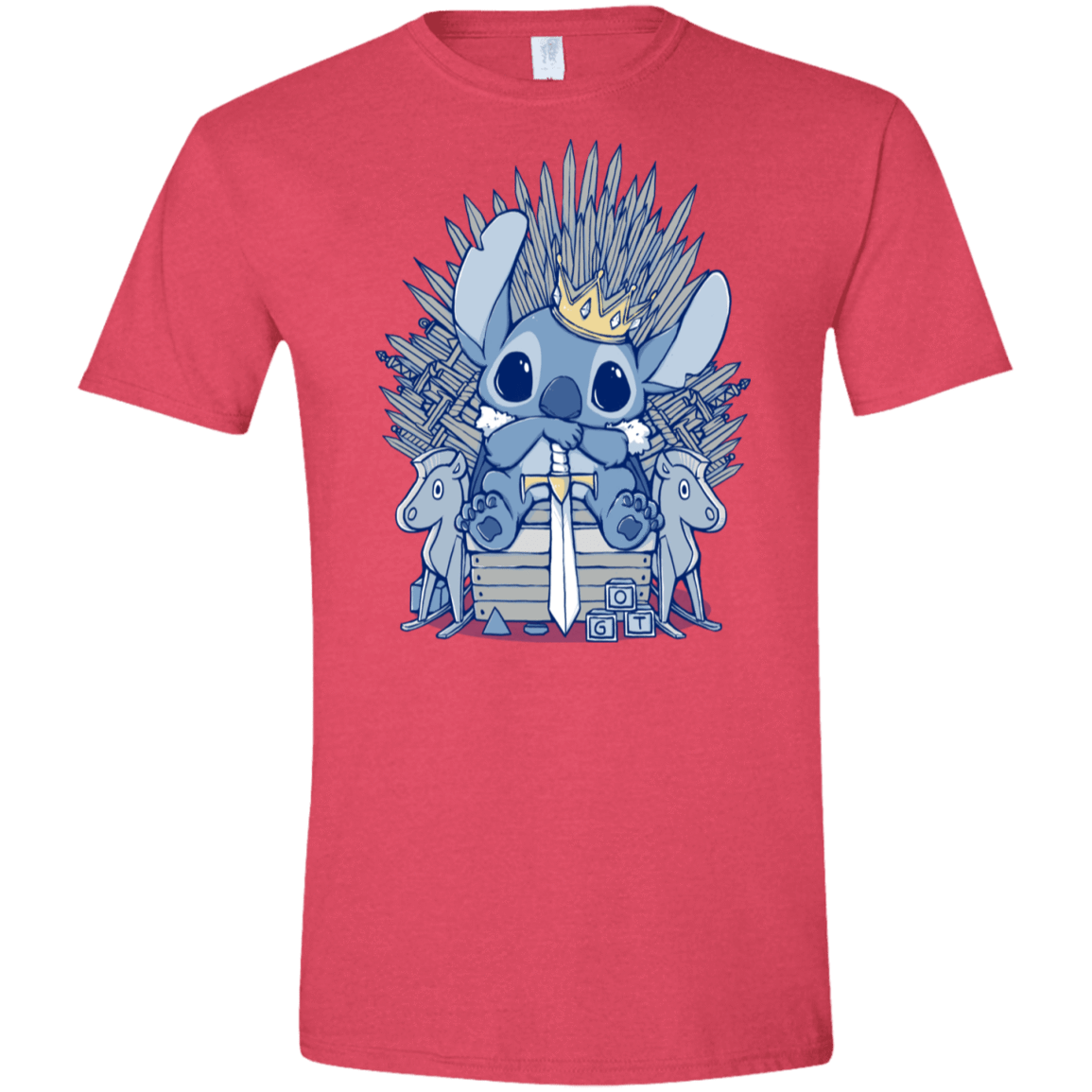 T-Shirts Heather Red / S The Throne Men's Semi-Fitted Softstyle