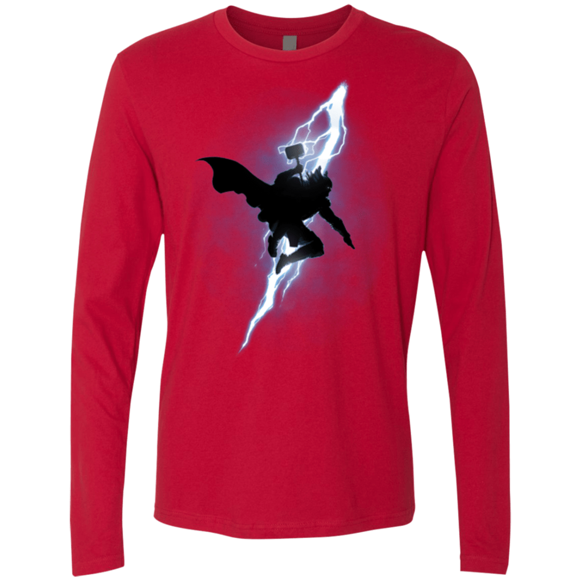 T-Shirts Red / Small The Thunder God Returns Men's Premium Long Sleeve