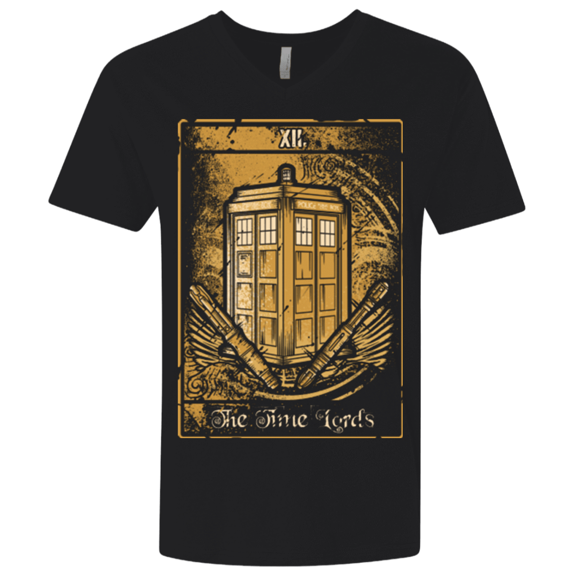 T-Shirts Black / X-Small THE TIME LORDS Men's Premium V-Neck