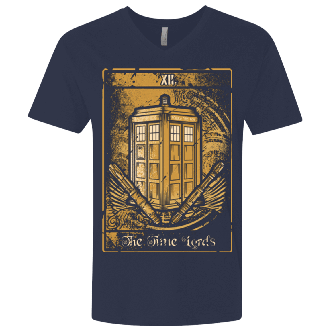 T-Shirts Midnight Navy / X-Small THE TIME LORDS Men's Premium V-Neck