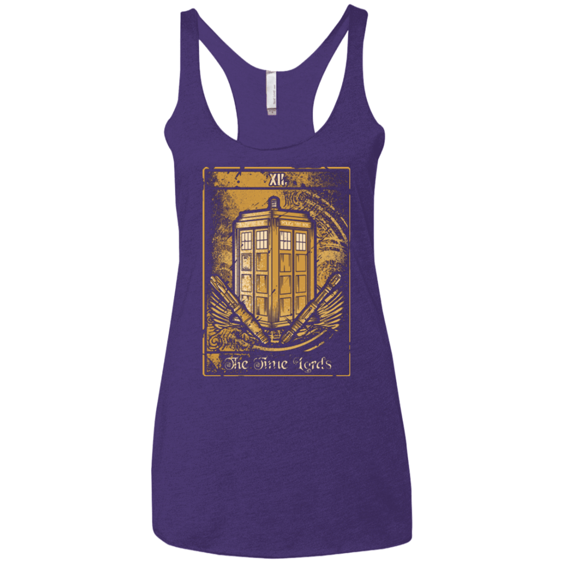 T-Shirts Purple / X-Small THE TIME LORDS Women's Triblend Racerback Tank