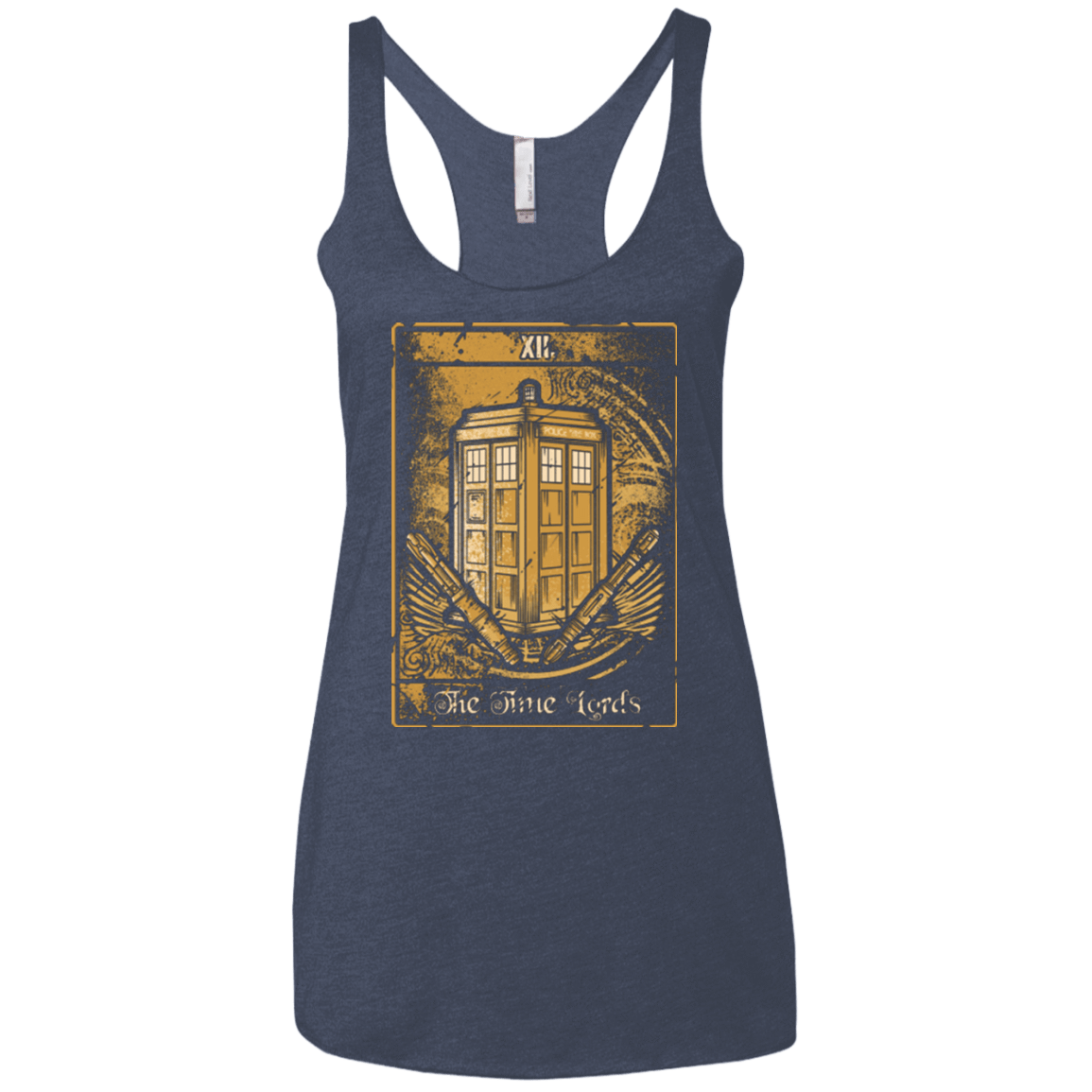 T-Shirts Vintage Navy / X-Small THE TIME LORDS Women's Triblend Racerback Tank