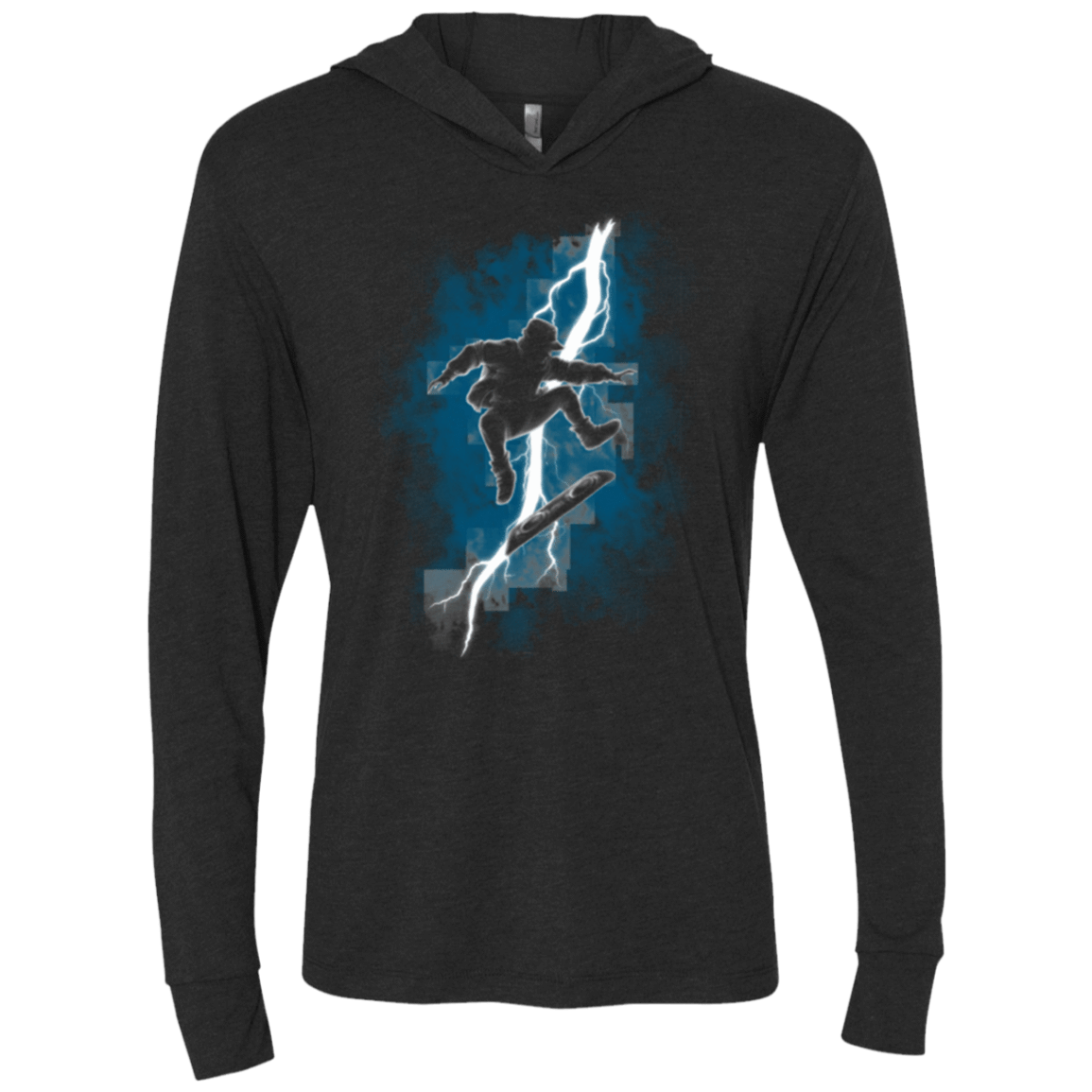 T-Shirts Vintage Black / X-Small The Time Traveler Returns Triblend Long Sleeve Hoodie Tee