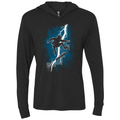 T-Shirts Vintage Black / X-Small The Time Traveler Returns Triblend Long Sleeve Hoodie Tee