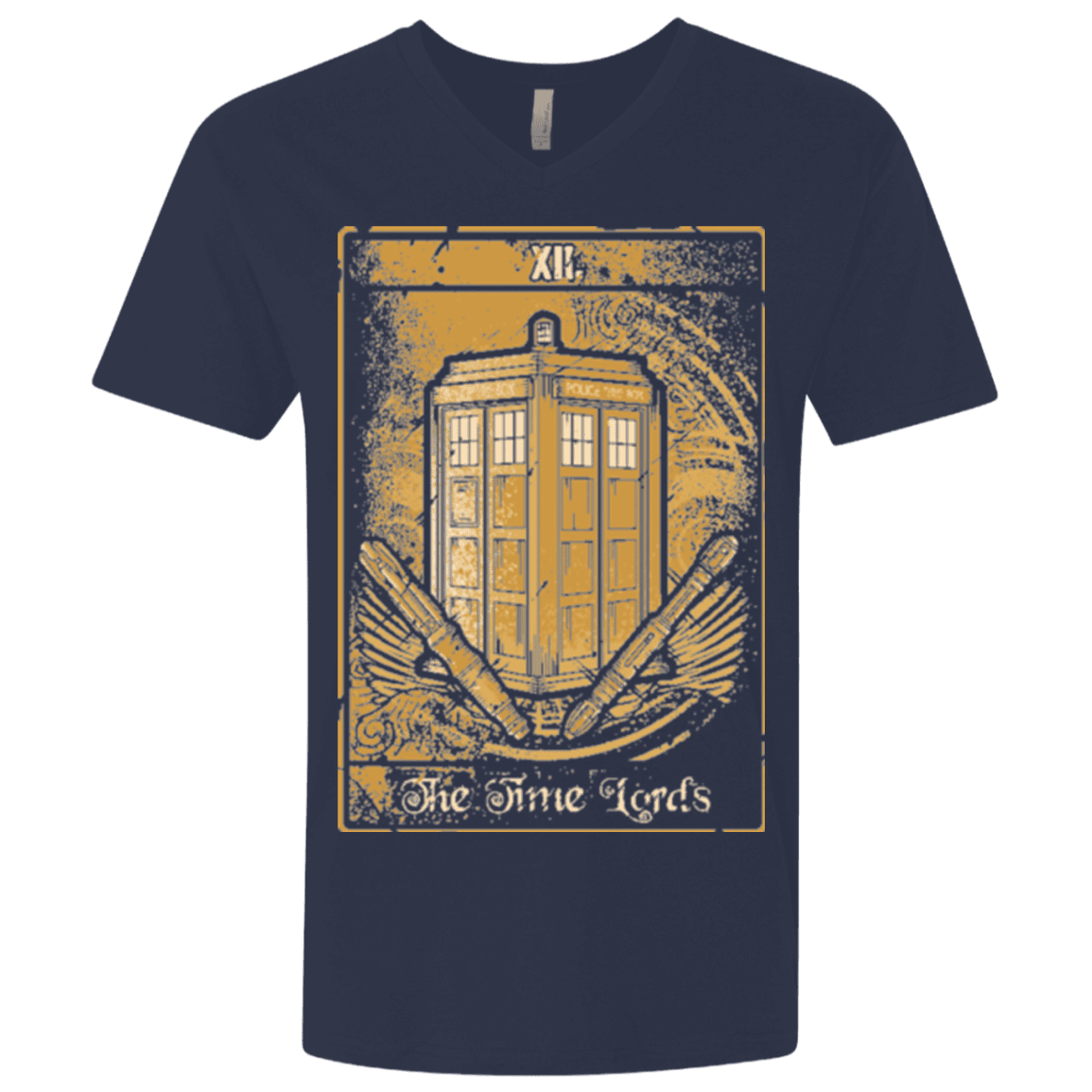 T-Shirts Midnight Navy / X-Small THE TIMELORDS Men's Premium V-Neck