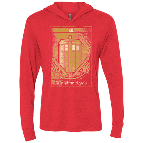 T-Shirts Vintage Red / X-Small THE TIMELORDS Triblend Long Sleeve Hoodie Tee