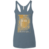 T-Shirts Indigo / X-Small THE TIMELORDS Women's Triblend Racerback Tank