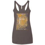 T-Shirts Macchiato / X-Small THE TIMELORDS Women's Triblend Racerback Tank