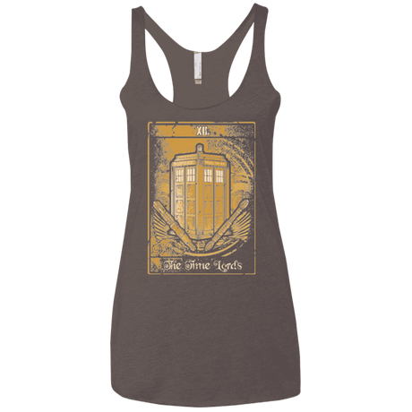 T-Shirts Macchiato / X-Small THE TIMELORDS Women's Triblend Racerback Tank